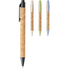 Midex Kugelschreiber aus Kork und Weizenstroh